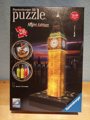 Night Edition 3D Puzzle London Tower Big Ben in OVP von Ravensburger