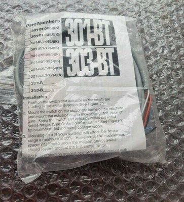 Sentrol 301-B3T-06J K GuardSwitch Safety Door Interlock Switch  (R4S10.5B5)