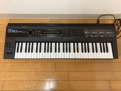 Roland D-50 シンセサイザー キーボード ローランド 0804 Roland D-50 Synthesizer Keyboard 61-Key LA Synth Vintage 1987