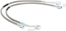 Rough Country Front Stainless Steel Braided Brake Lines for Chevy/GMC 1500, 2500