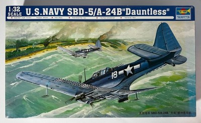 Vintage Trumpeter 02243 1/32 Scale Douglas SBD-5 Dauntless & USAAF A-24B Banshee