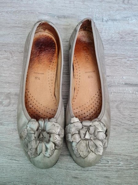 Women Gabor Heels Gold Leather 40
