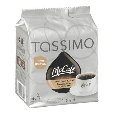 McCafe Premium Medium Roast Coffee, Tassimo 14ct, 116g