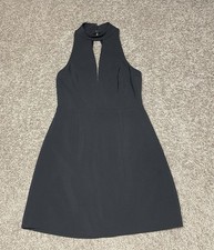 Express Black Mini Dress Size 2 Lined Sleeveless Lace Classic Y2K NEW Party Goth