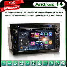 Android 14 4+64GO DVD Autoradio GPS Opel Zafira Astra Vectra Corsa Signum Vivaro