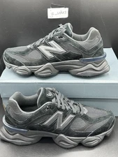 New Balance 9060 Triple Black Cat Suede Size 11.5 U9060BPM NEW WITH BOX