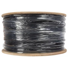 CAT6 1000FT UTP Solid Copper Outdoor Gel Filled Burial LDPE Ethernet 23AWG Black