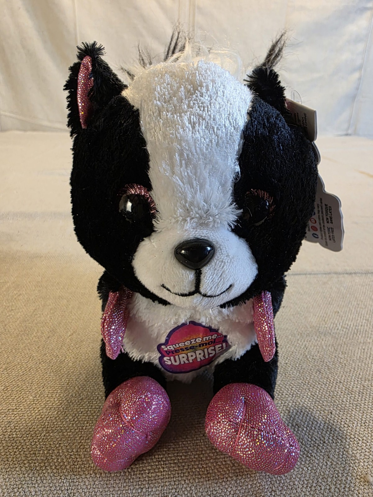 Poopchi's Friends Skunk Plush Toy with Surprise Poop Ball New