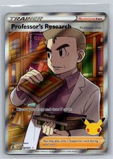 Professor's Research Professor Oak 024/025 NM Celebrations Pokemon Holo