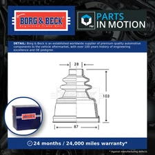 CV Joint Boot Front Inner BCB2775 Borg & Beck C.V. Driveshaft Gaiter 328790 New
