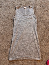 J. Crew Heathered Gray striped Sleeveless dress