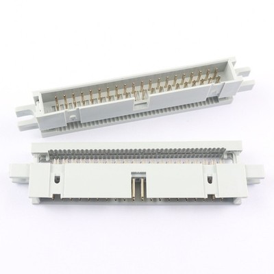 1Pcs 2.54mm 2x20 Pin 40 Pin IDC Male Box Header Cable Connector Mounting Ear