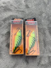 Rattlin' Rapala Fire Tiger Sinking 2.75" RNR-7 Lot of 2 Firetiger NEW