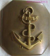CT320 - PLAQUE DE CEINTURON D'INFANTERIE DE MARINE, TROISIÈME RÉPUBLIQUE
