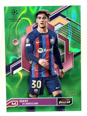 2022-23 Topps Finest UEFA Champion League FC Barcelona Gavi Green