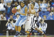 TIERRA RUFFIN-PRATT Signed 8.5x11 Photo Signed REPRINT Basketball NORTH CAROLINA