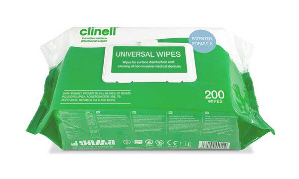 Clinell Wipes CW200 Universal Sanitising Anti-Bacterial x 200 - Image 3