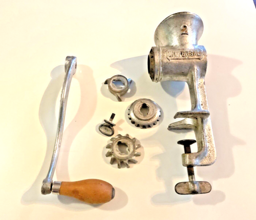 Vintage Universal No 2 Meat Grinder 2 Blades Replacement Parts