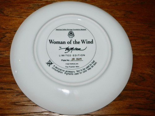 VINTAGE Native American Plate LOT 10 Women Children Vel Miller++ - Picture 5 of 23