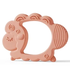 Moonkie Teething Toy, Safe & Easy to Hold BPA Free Silicone Baby Soothing Teethe