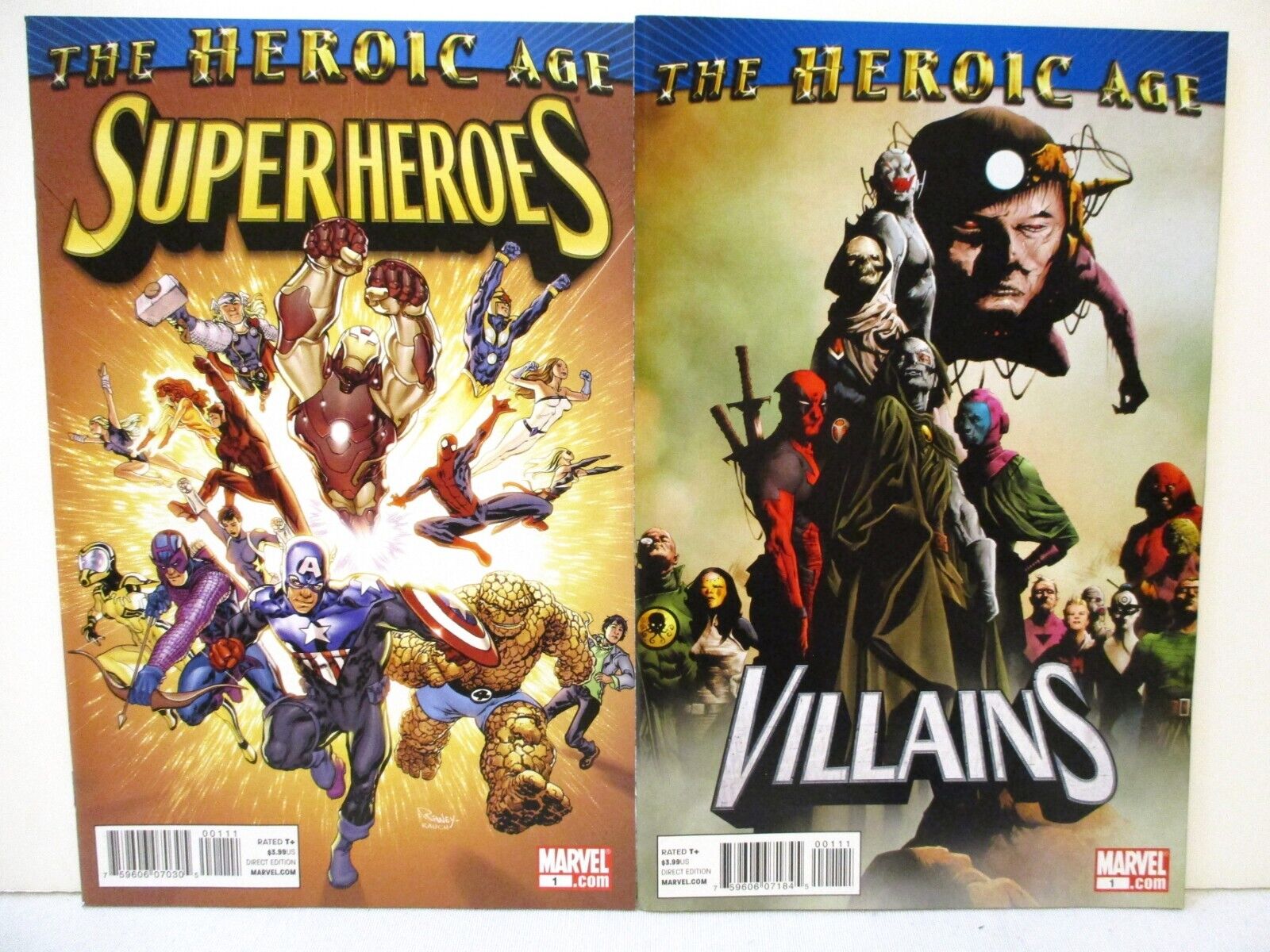Marvel Heroic Age Super Heroes & Villains Handbooks - Marvel Comics 2011
