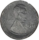 1943 1c Off Center Steel Wheat Lincoln Cent Mint Error coin E6