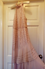 12 Lipsy Sequined Evening Wedding Gown Party Cocktail Prom Dress Cruise🥂RRP £95