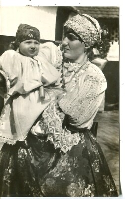 Hungary Mohács Mohacs - Country Mother and Daughter Dress Costume Hafa postcard