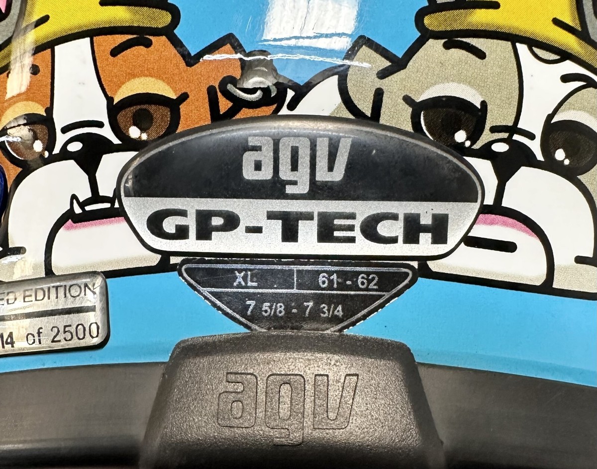 AGV GP-TECH LTD-ED #0414 OF 2500 VALENTINO ROSSI DONKEY HELMET