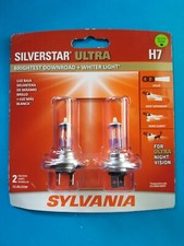 NEW - Sylvania Silverstar ULTRA H7 Pair Set High Performance Headlight 2 Bulbs