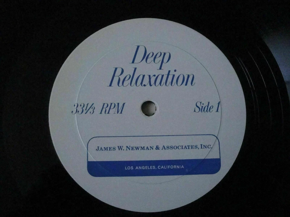 JAMES W. NEWMAN & ASSOCIATES DEEP RELAXATION VINYL LP THERAPY ALBUM EX - Image 2 of 3