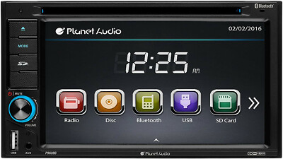 Planet Audio P9628B Double Din, Touchscreen, Bluetooth, DVD/CD/MP3/USB/SD AM/FM