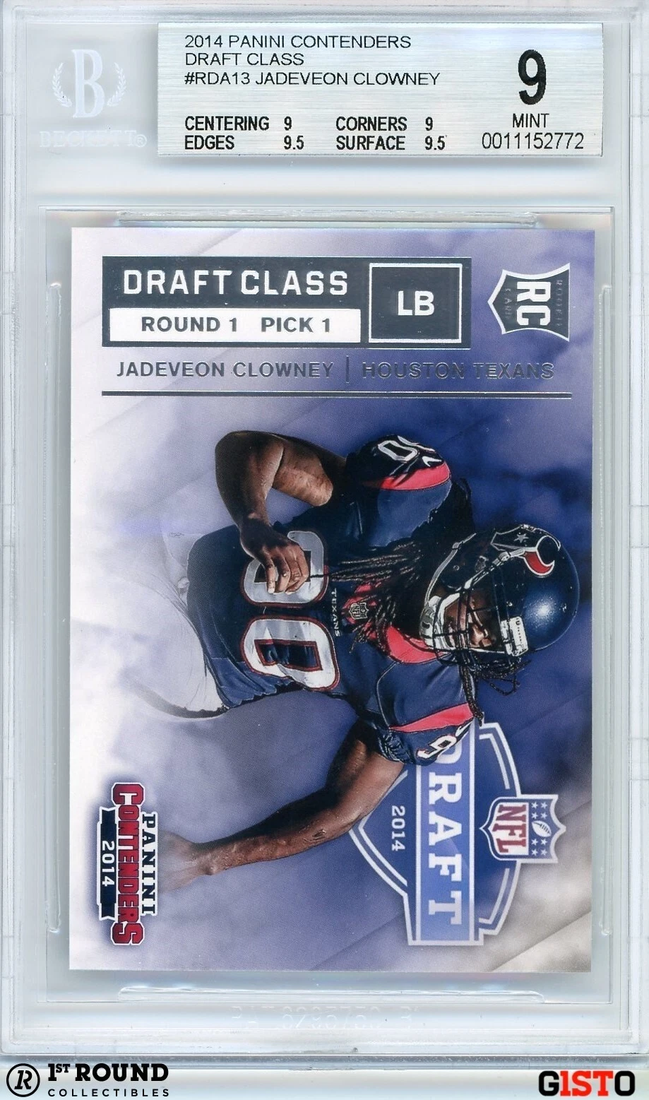 Jadeveon Clowney Panini Contenders Draft Class #13 Base