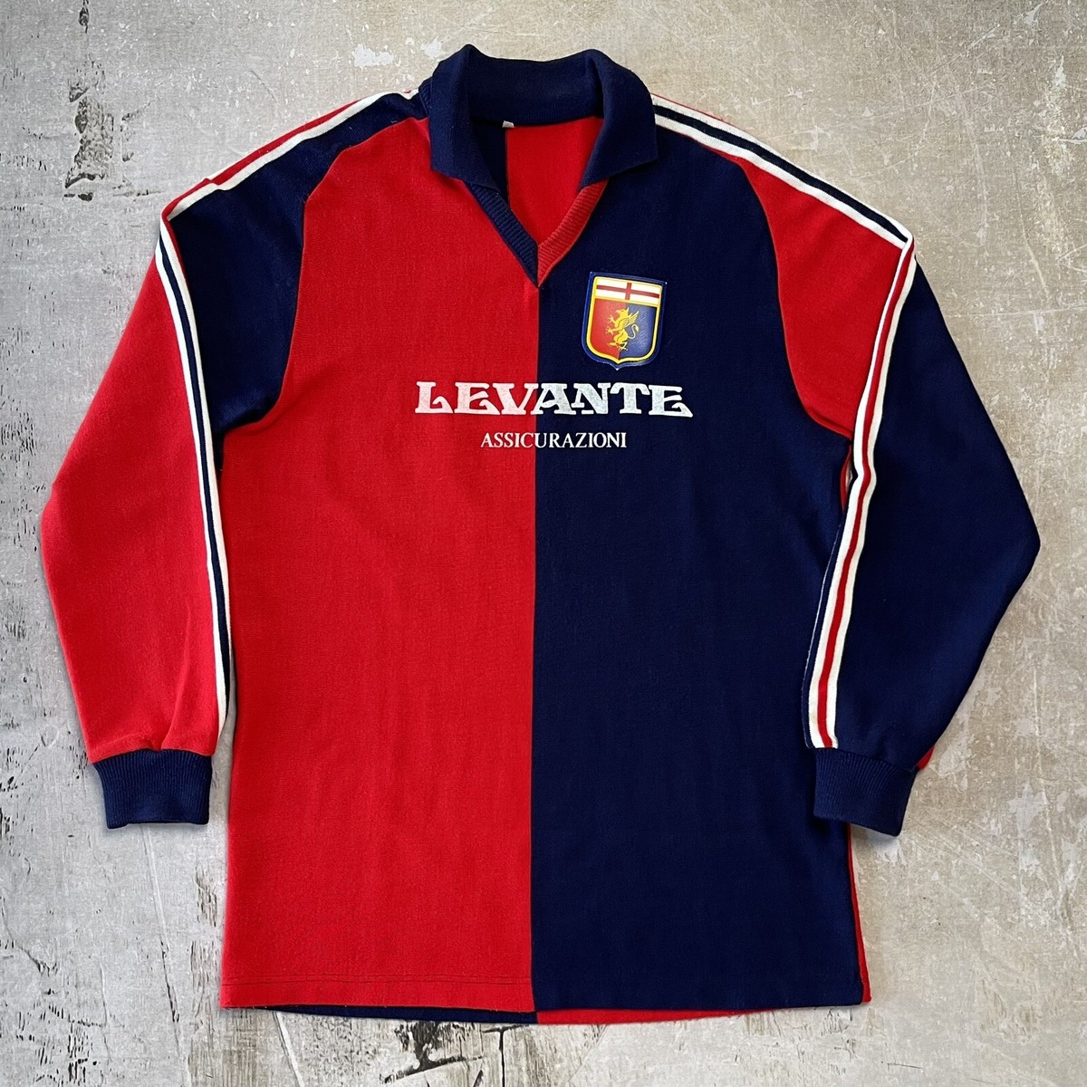 Vintage 80s Genoa FC Adidas Jersey Kit Made in Italy 80s Soccer