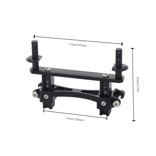 Juego de postes de montaje de carrocería delanteros traseros de aluminio para Traxxas TRX-4 8215 - Imagen 2 de 7
