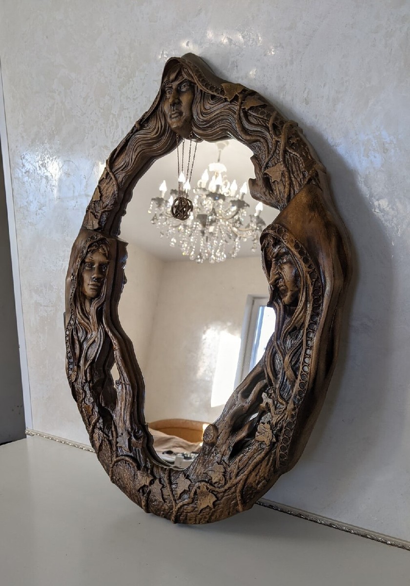 Magic Gothic mirror with wood frame. Witch mirror. | eBay