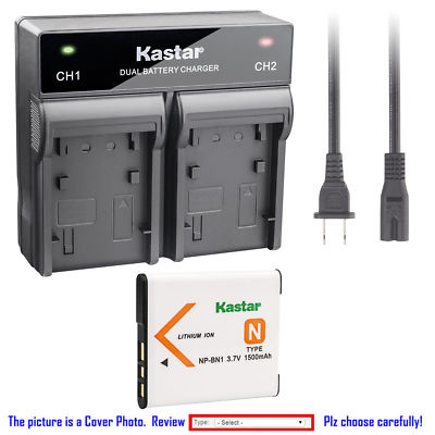 NP-BN1 BC-CSN Battery or Fast Charger for Sony Cyber-shot DSC-TX5 TX55 TX66 TX7