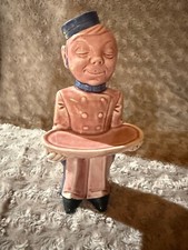 VINTAGE 1920-30&rsquo;s GERMAN ART DECO BELLHOP BELLBOY DECANTER (PRE-OWNED) PINK #987