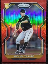 2021 Panini Prizm #165 Miguel Yajure RC RED Prizm 