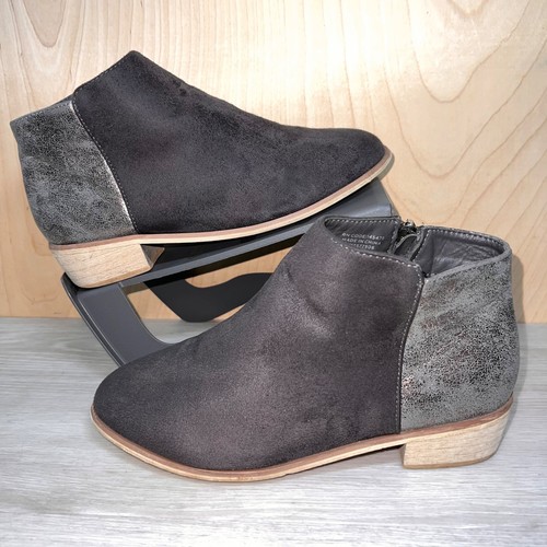 Zip Ankle Boots Grey 