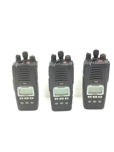 3x HARRIS P5400 MAEX-C81XX Multi-Mode 16 Channels Portable Radio,No Battery