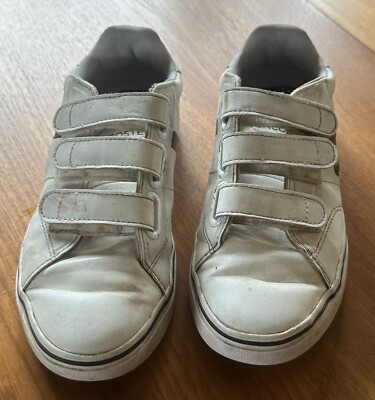 Original Lacoste Jungen Schuh Gr. 31 weiss Klettverschluss