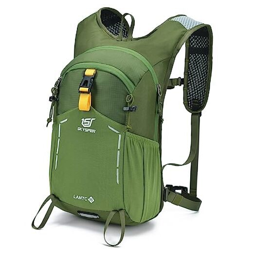 15L Lightweight Hiking Backpack - Compact Daypack for Travel Lantc15 Army Green