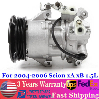 A/C Air Compressor W/ AC Clutch Fits For Scion xA / Scion XB 1.5L 2004 2005 2006