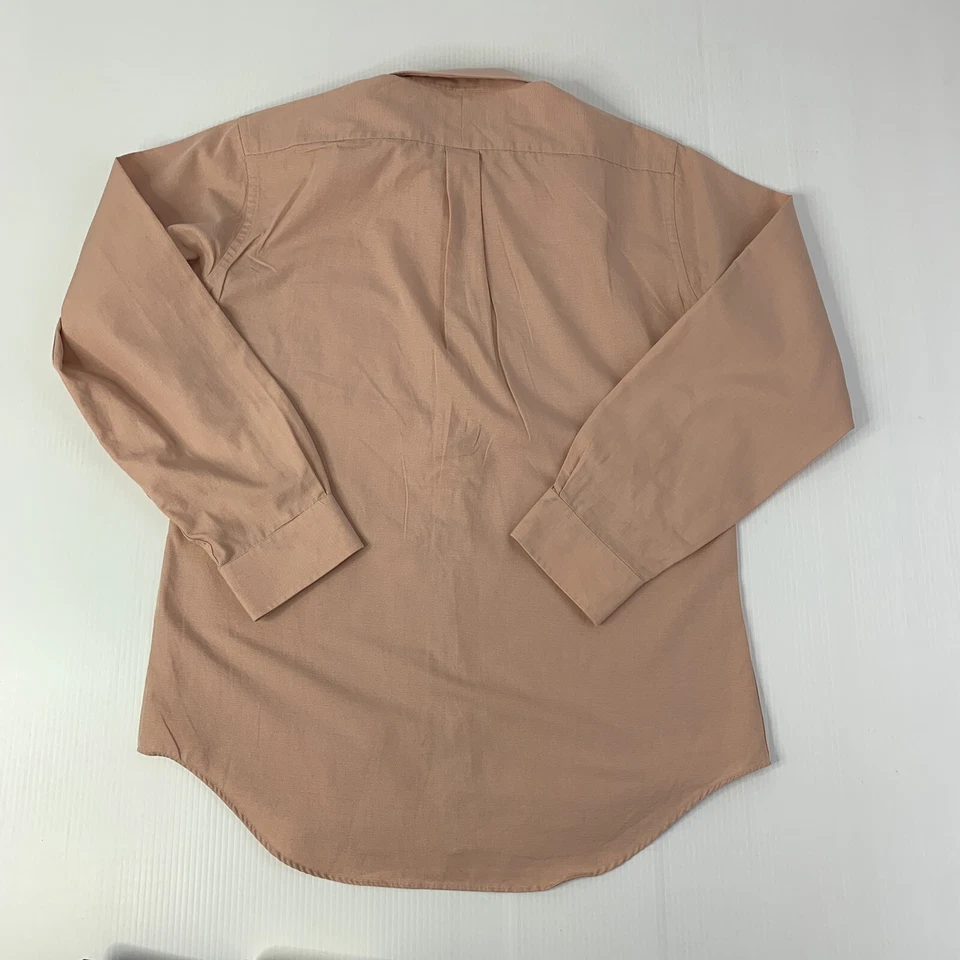 Camisa de vestir Stafford para hombre talla 16-36 melocotón manga larga  Foto 4 de 4