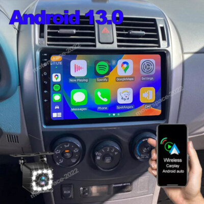 For TOYOTA COROLLA 2009-2013 Carplay 64G Android 13 Car Stereo Radio GPS Navi FM