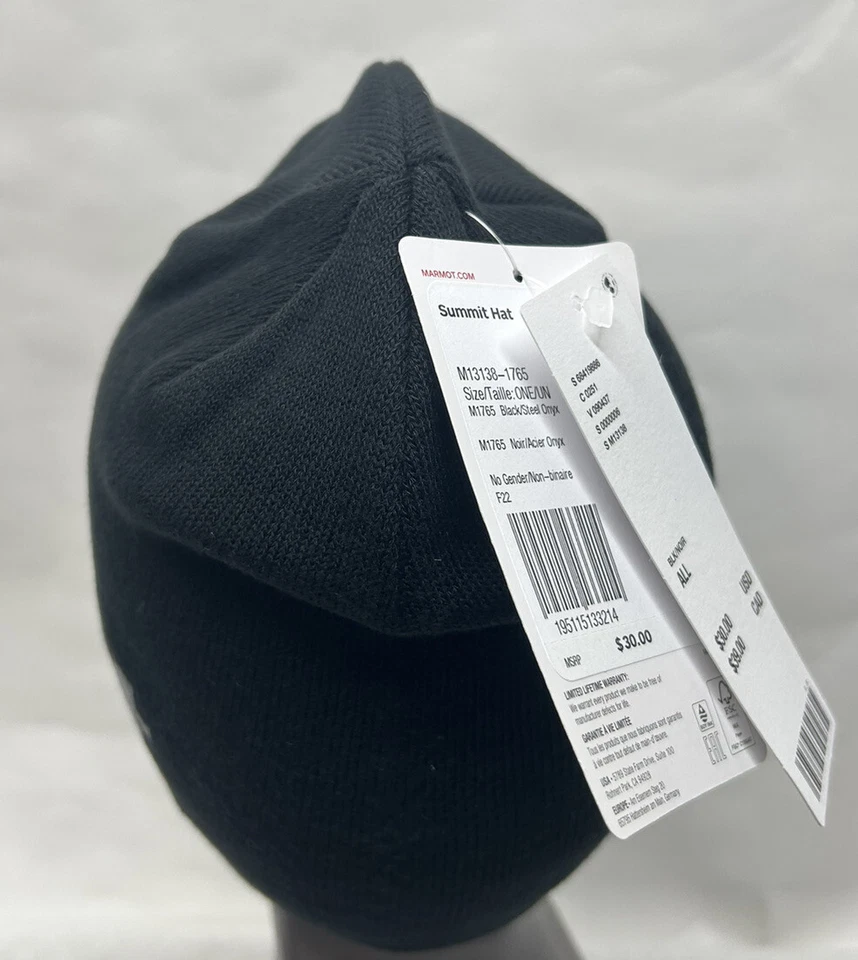 Gorro Marmot Unisex Talla OS Negro Poliéster Summit Nuevo (J6) Foto 4 de 4