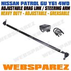 <!--F#f_0-->ADJUSTABLE HD Front Drag Link w/ Tie Rod Ends & Bracket for NISSAN PATROL GU Y61<!--F/-->