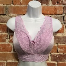 Rhonda Shear Lilac Purple Pin Up Lace Retro Bra New Removable Pads