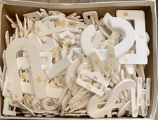 Ghent Expo Felt Letter Board Letters 1.5" inch tall letters and symbols 3" velcr